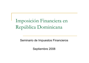 Imposición Financiera en República Dominicana