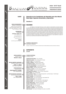 ISSN 1517-7645 - Brazilian Journal of Food Technology
