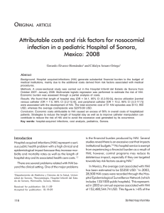Attributable costs and risk factors for nosocomial