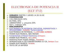 ELECTRONICA DE POTENCIA II (ELT 3712)