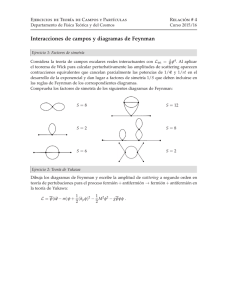 Interacciones de campos y diagramas de Feynman