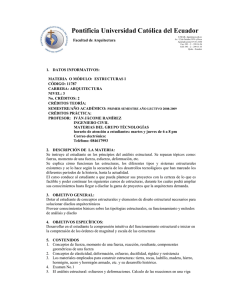 estructuras i.- jacome - Pontificia Universidad Católica del Ecuador