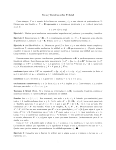 Notas y Ejercicios sobre Utilidad