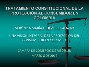 Tratamiento constitucional de la protección al consumidor en