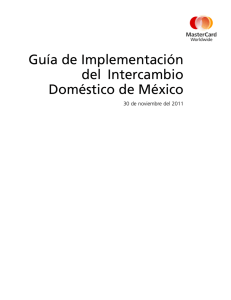 Guía de Implementación del Intercambio Doméstico de