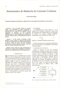 Instrumentos de Medición de Corriente Continua