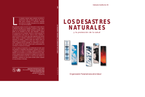 LOS DESASTRES NATURALES - World Health Organization