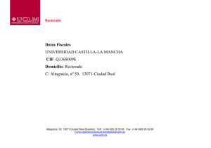 Datos Fiscales UNIVERSIDAD CASTILLA