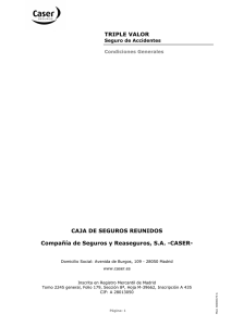 TRIPLE VALOR CAJA DE SEGUROS REUNIDOS Compañía de