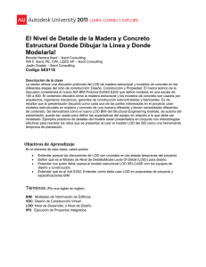 El Nivel de Detalle de la Madera y Concreto Estructural