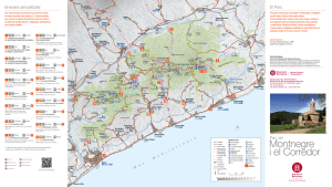 mapa d`itineraris senyalitzats - Xarxa de Parcs Naturals