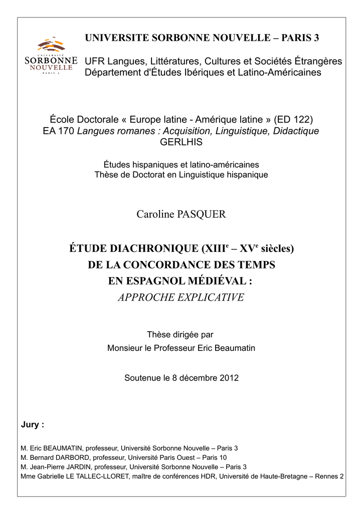 La Concordance Des Temps En Espagnol