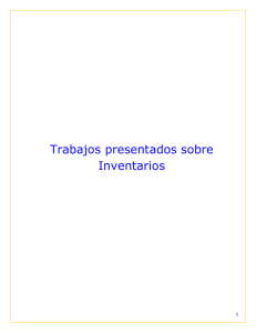 Trabajos presentados sobre Inventarios