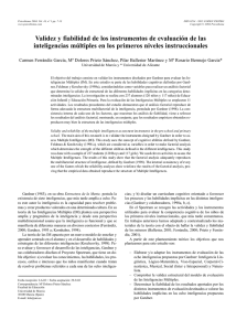 Validez y fiabilidad de los instrumentos de evaluación de las