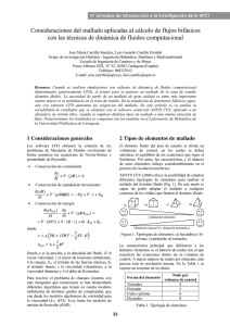 Consideraciones del mallado aplicadas al cálculo de ﬂujos bifásicos