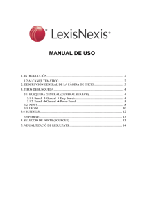 Manual de uso de Lexis