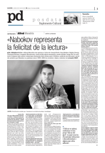 «Nabokov representa la felicitat de la lectura» - Levante-EMV