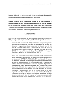Informe 1/2008 - Gobierno de Aragón