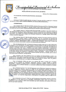 RESOLUCIÓN DE ALCALDIA N° 074- 2014-MPS/A VISTO