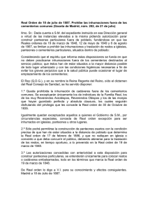 Real Orden de 18 de julio de 1887 (Gaceta de Madrid, núm. 202, de