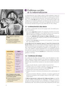 La industrializaci  n trajo consigo cambios sociales profundos. Junto