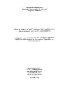 Cómo el “Coaching” y el “Empowerment” contribuyen a mejorar el