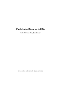 Pablo Latapí Sarre en la UAA