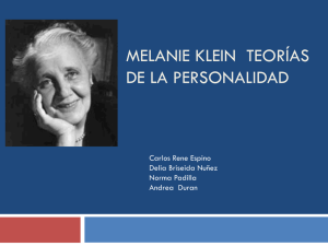 Melanie Klein teorias de la personalidad