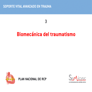 Biomecánica del traumatismo