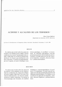 acidosis y alcalosis de los terneros