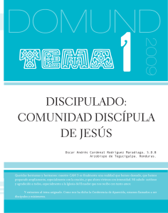 DISCIPULADO: COMUNIDAD DISCÍPULA DE JESÚS