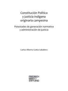 Constitución Política y justicia indígena originaria campesina