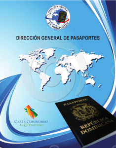 dirección general de pasaportes - Observatorio de Servicios Públicos