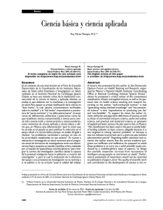 Ciencia b&aacute;sica y ciencia aplicada