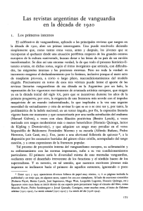 pdf Las revistas argentinas de vanguardia en la década de 1920
