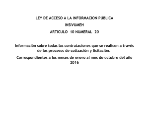 LEY DE ACCESO A LA INFORMACION PÚBLICA INSIVUMEH