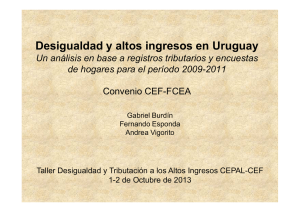 Burdin Esponda Vigorito Distribucion y altos ingresos en Uruguay
