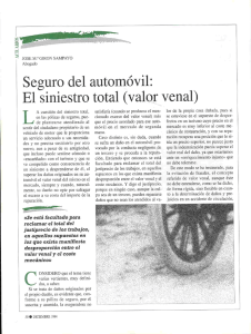 Seguro del automóvil: el siniestro total (valor venal)