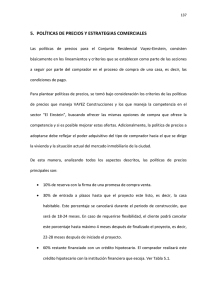 5. POLÍTICAS DE PRECIOS Y ESTRATEGIAS COMERCIALES