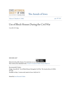 Use of Block-Houses During the Civil War
