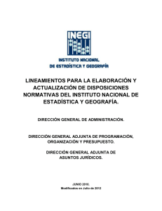 lineamientos para la elaboración y actualización de disposiciones