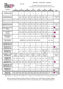 horario timetable horaire 05/10/16 6 9 lun-mon mar-tue mie