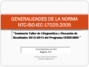 GENERALIDADES DE LA NORMA NTC-ISO-IEC