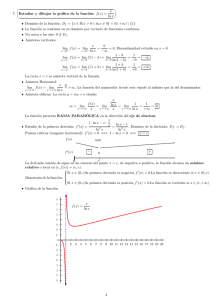 7. ¨ © Estudiar y dibujar la gráfica de la función: f(x) = x ln x