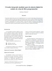 Circuito integrado modular para la síntesis digital de señales de