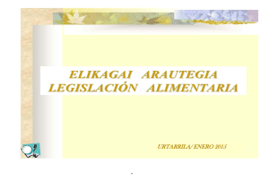 Legislación alimentaria (Enero 2015)