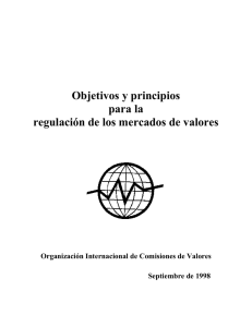 Objectives and Principles of Securities Regulation