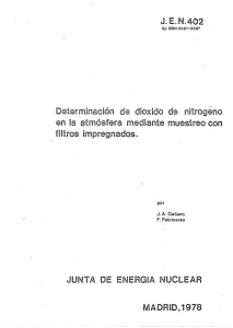 determinacion de dioxido de nitrogeno en la atmosfera