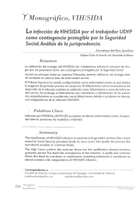 La infección de VIH/SIDA por el trabajador UDVP como