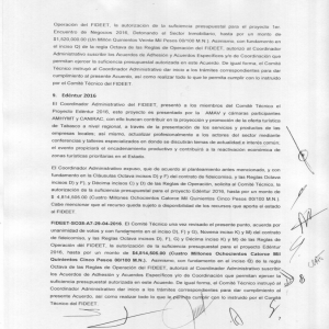 Page 1 Operación del FIDEET, la autorización de la suficiencia